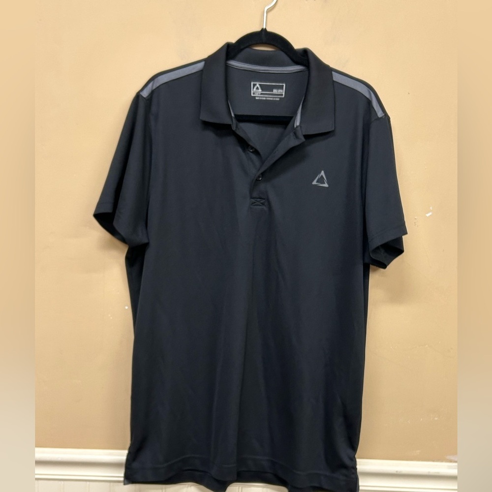 A87 Aeropostale Black Athletic Polo Shirt Size 2XL